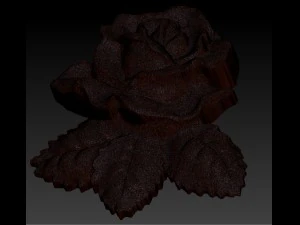 rose bas relief for cnc 3D Model