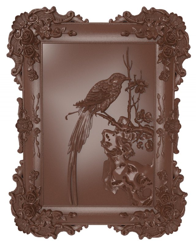 bird bas relief for cnc 3D 模型 .c4d .max .obj .3ds .fbx .stl .blend 
