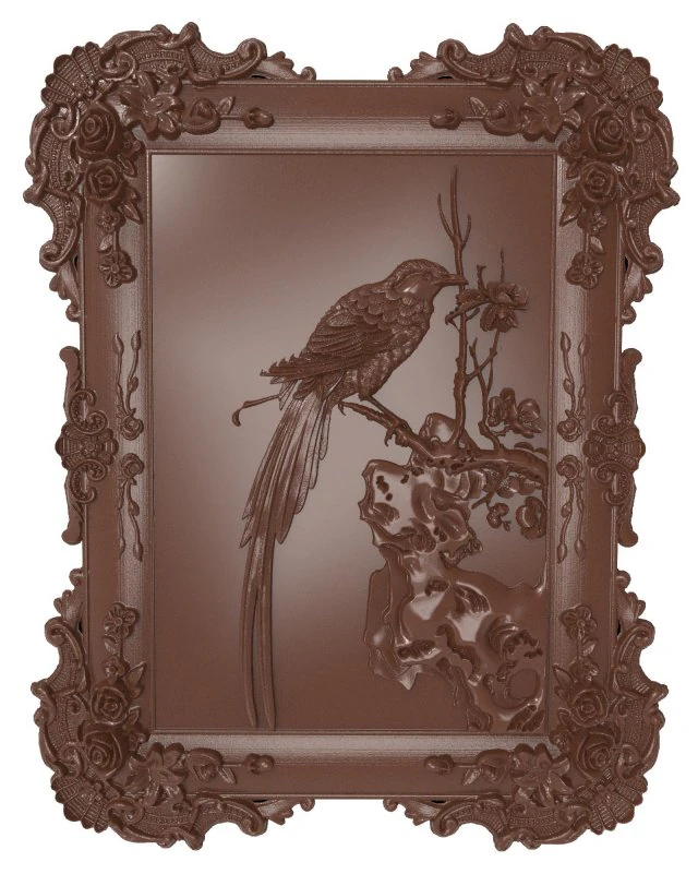 bird bas relief for cnc 3D Model .c4d .max .obj .3ds .fbx .stl .blend 
