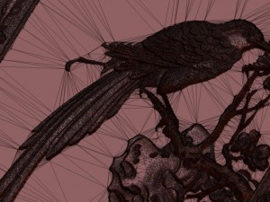 bird bas relief for cnc 3D 模型