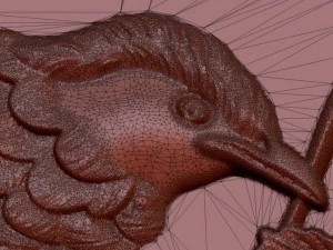 bird bas relief for cnc 3D Model