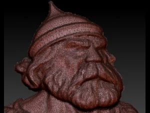 ilya murometz and his combat horse bas relief 3D Model