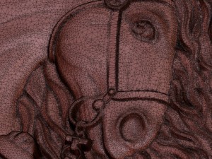ilya murometz and his combat horse bas relief 3Dモデル