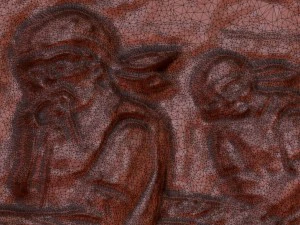 asian horsemen bas relief for cnc 3D Model