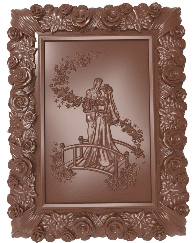 newlyweds just married bas relief for cnc 3D Model .c4d .max .obj .3ds .fbx .stl .blend