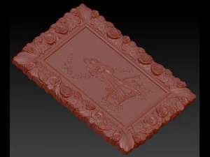 newlyweds just married bas relief for cnc 3D Model