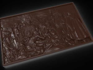 reply of the zaporozhian cossacks bas relief Modelo 3D