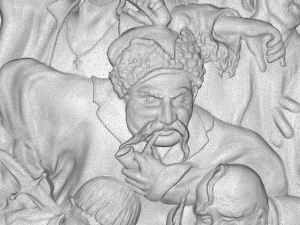 reply of the zaporozhian cossacks bas relief Modelo 3D