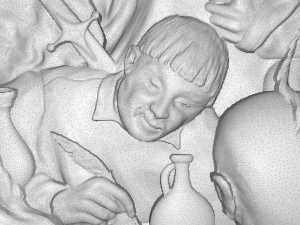 reply of the zaporozhian cossacks bas relief Modelo 3D