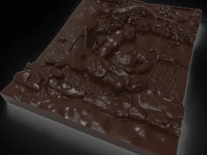 cossack mamay bas relief 3D Model