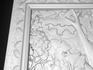 bear in the forest bas relief for cnc 3Dモデル