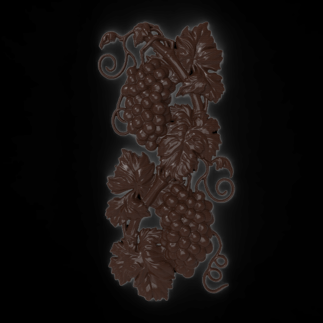 grapes bas relief for cnc 3D-Modell .c4d .max .obj .3ds .fbx .stl .blend 