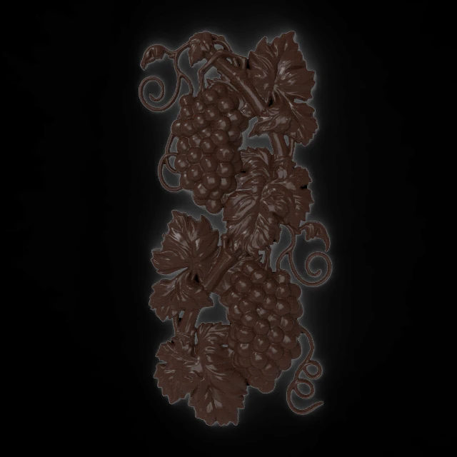 grapes bas relief for cnc 3D Model .c4d .max .obj .3ds .fbx .stl .blend 