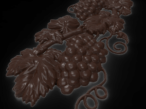 grapes bas relief for cnc 3D-Modell