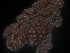 grapes bas relief for cnc 3D Model