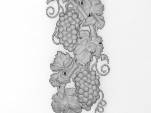 grapes bas relief for cnc 3D-Modell