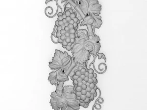 grapes bas relief for cnc 3D Model