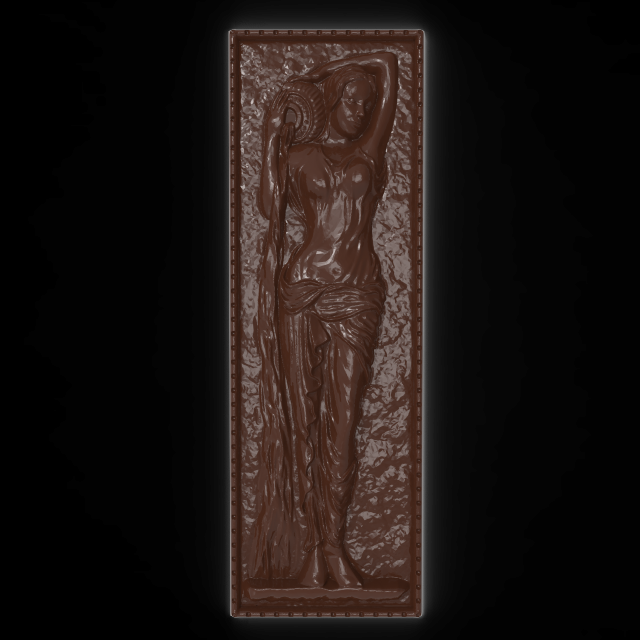 greek girl with water bas relief 3Dモデル .c4d .max .obj .3ds .fbx .stl .blend 