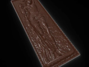 greek girl with water bas relief 3D Model