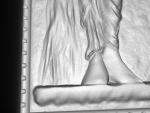 greek girl with water bas relief 3D Model