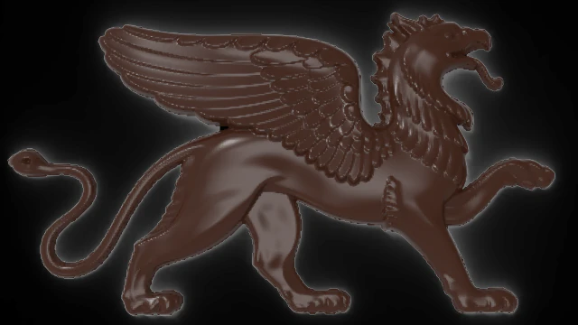 griffin bas relief 3D Model .c4d .max .obj .3ds .fbx .stl .blend 
