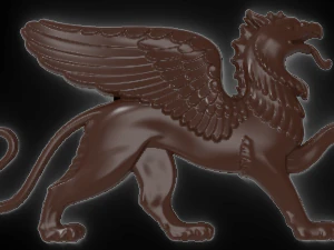 bas-relief du griffon Modèle 3D