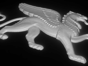 griffin bas relief Model 3D