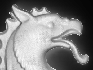 griffin bas relief Model 3D