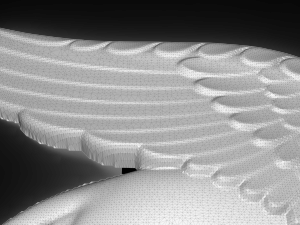 griffin bas relief Model 3D