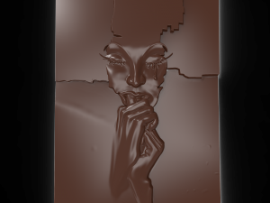 the tear of girl bas relief 3D Model