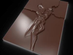 the tear of girl bas relief 3D 모델