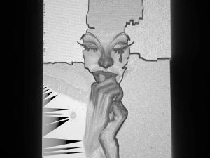 the tear of girl bas relief 3D Model