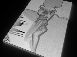 the tear of girl bas relief 3D 모델