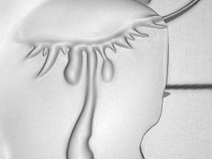 the tear of girl bas relief 3D 모델
