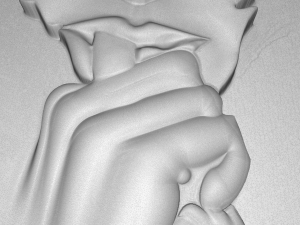 the tear of girl bas relief 3D 모델
