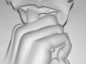 the tear of girl bas relief 3D Model