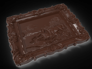 horses bas relief 3Dモデル