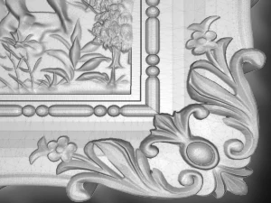 horses bas relief 3D Model