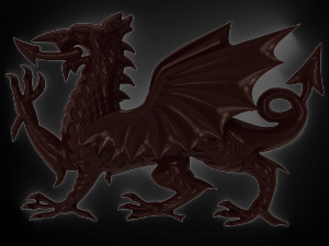 welsh dragon bas relief for cnc 3D Model