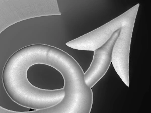 welsh dragon bas relief for cnc 3D Model