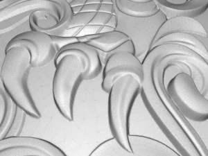 european dragon without wings bas relif for cnc 3D Model