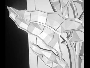 the flower calla bas relief for cnc 3D Model
