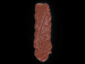 the hunting panel bas relief 3D Model