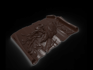 owl on the branch bas relief for cnc 3D 模型