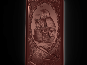 sailing panel bas relief for cnc 3D Model