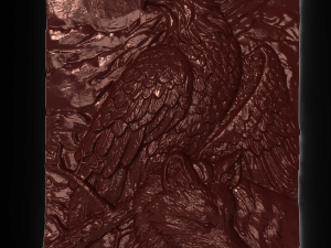 eagle and wolf bas relief 3D Model