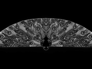 peafowl bas relief for cnc Model 3D