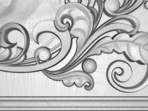 steam locomotive bas relief for cnc 3D 模型