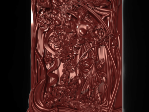 beautiful girl in a summer garden bas relief Modèle 3D