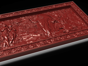god creating the world bas relief for cnc 3D 模型
